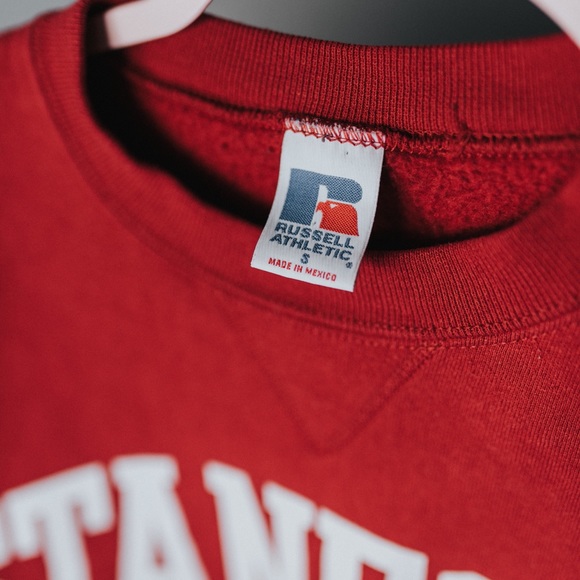 Vintage Red Stanford Pullover Sweatshirt - Picture 4 of 4